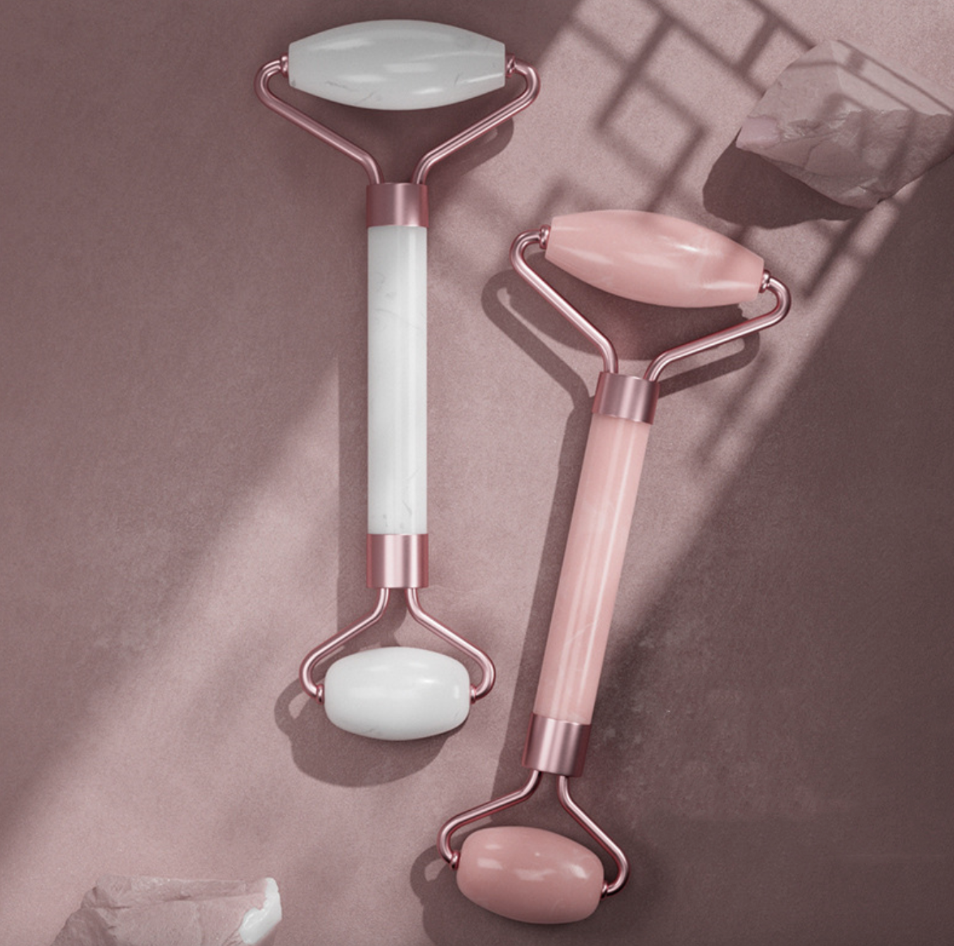 Facial Massage & Scraping Roller Set