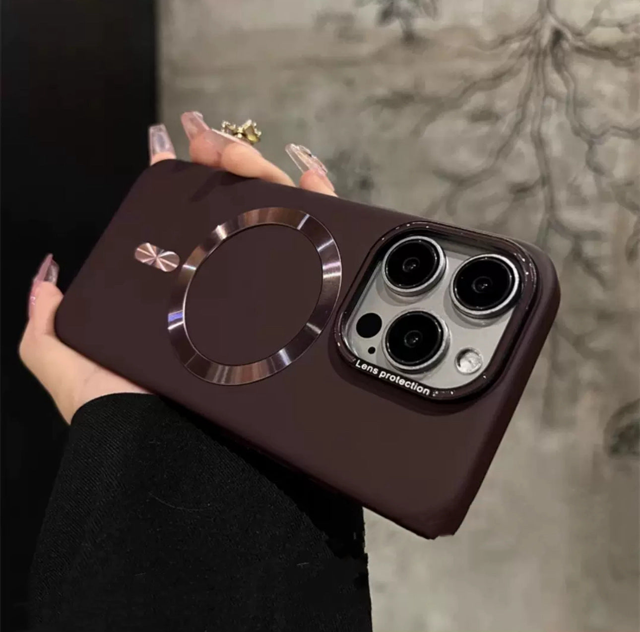 Advanced Frosted Magnetic Solid Color Phone Case