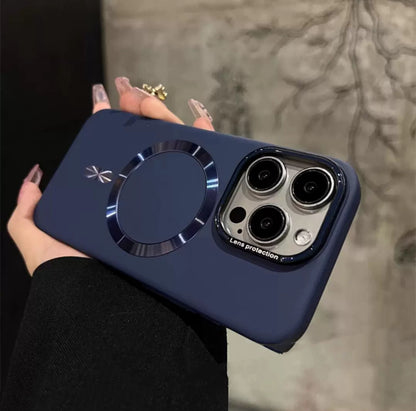 Advanced Frosted Magnetic Solid Color Phone Case