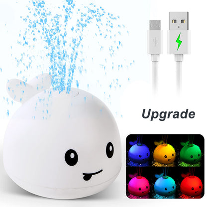 Dinosaur Bath Toys with Automatic Water Spray & Light