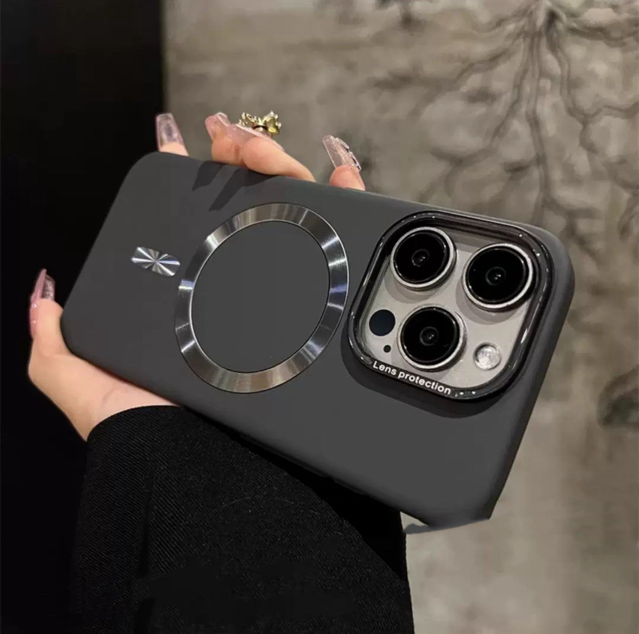 Advanced Frosted Magnetic Solid Color Phone Case