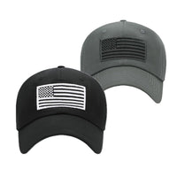 GEANBAYE 2Pack American Flag Hats for Men Women Low Profile USA Baseball Cap Outdoor Dad Hat