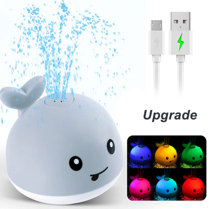Dinosaur Bath Toys with Automatic Water Spray & Light