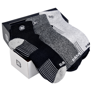 Premium Bamboo Rayon Quarter Crew Socks Gift Box