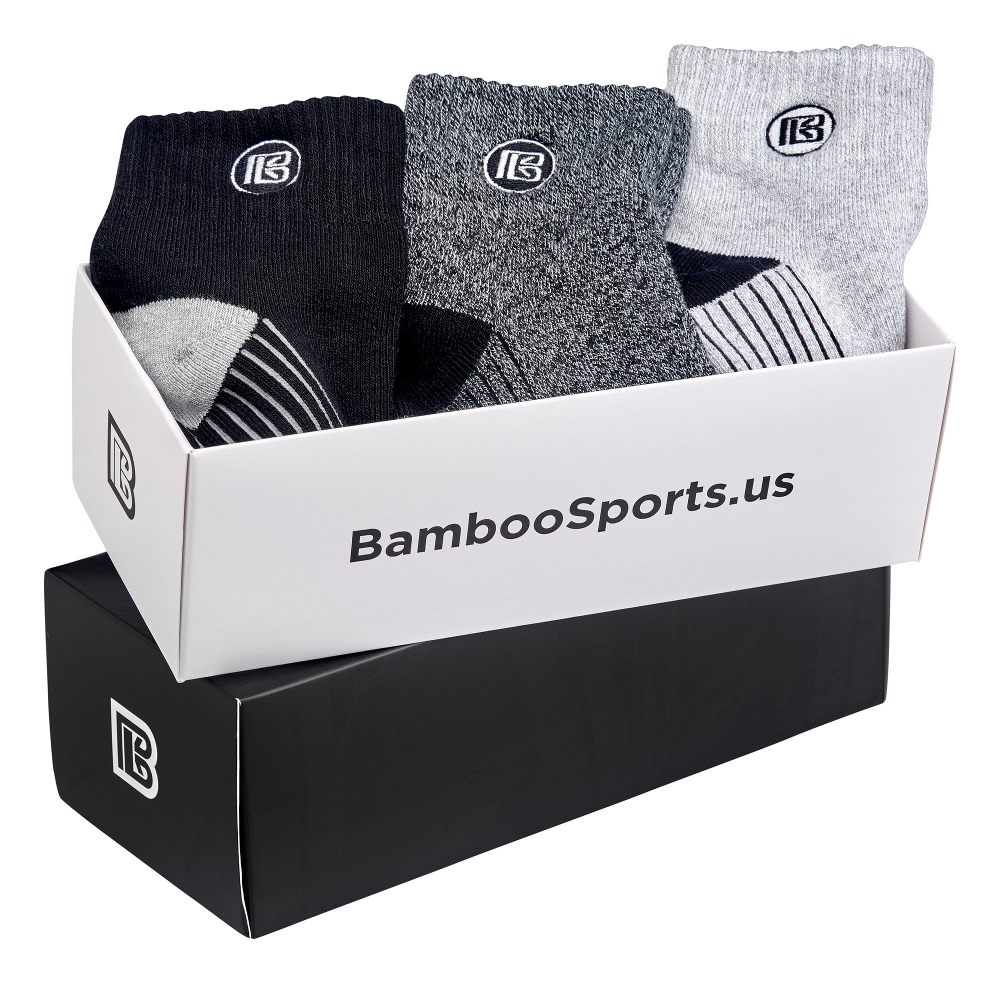 Premium Bamboo Rayon Quarter Crew Socks Gift Box