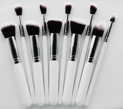 Makeup Brush Set - 10 Piece Foundation Brushes